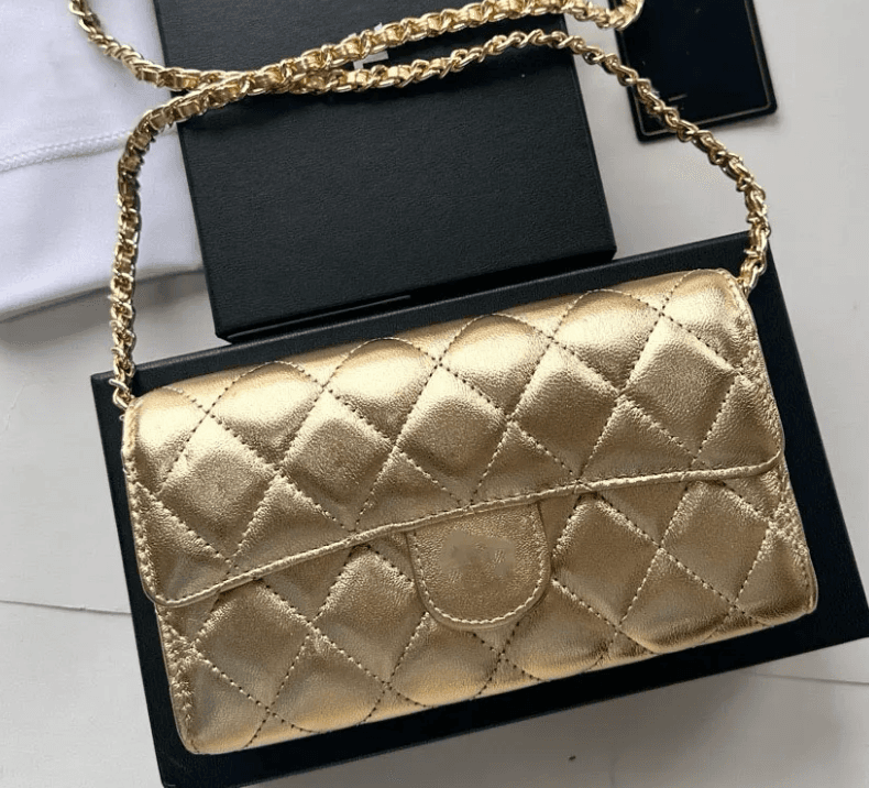 Gold Chanel Purse