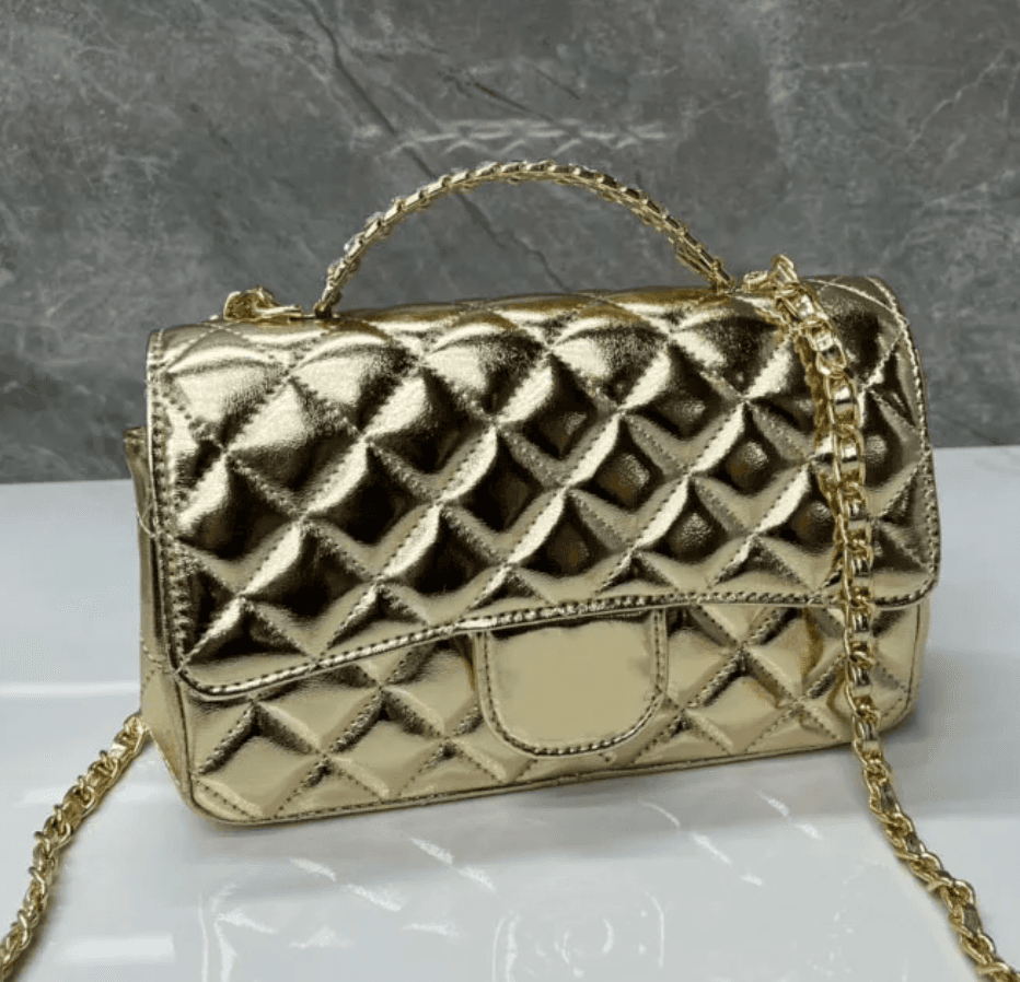 Gold chanel w/sparkle handle