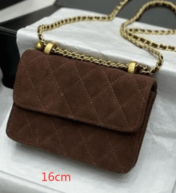 Chanel Brown Suede