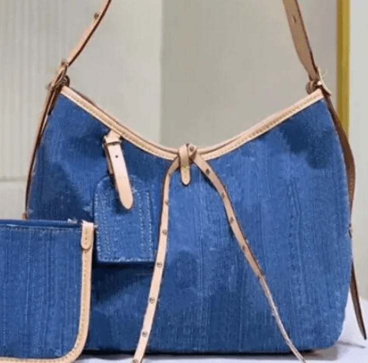 Denim LV tote
