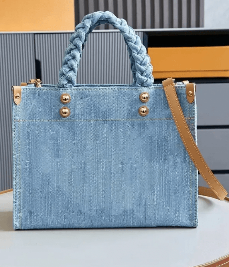 Denim Braid LV Tote