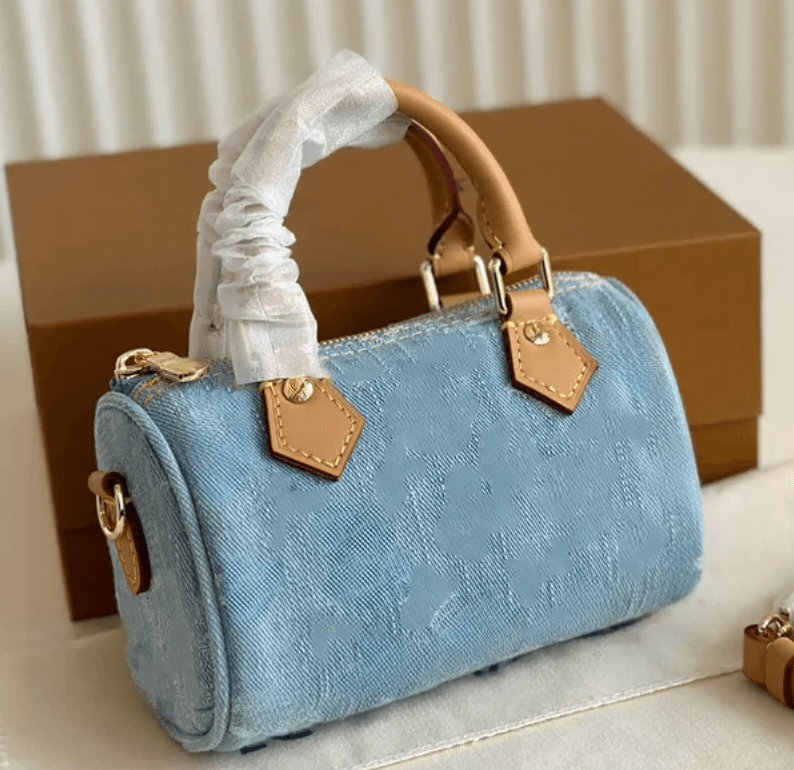LV denim nano
