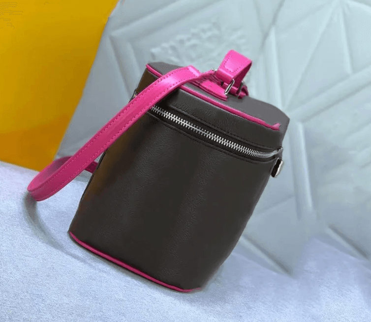 LV Pink Interior Makeup Bag