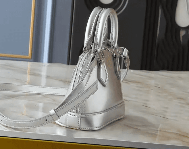 Silver LV Alma Bag