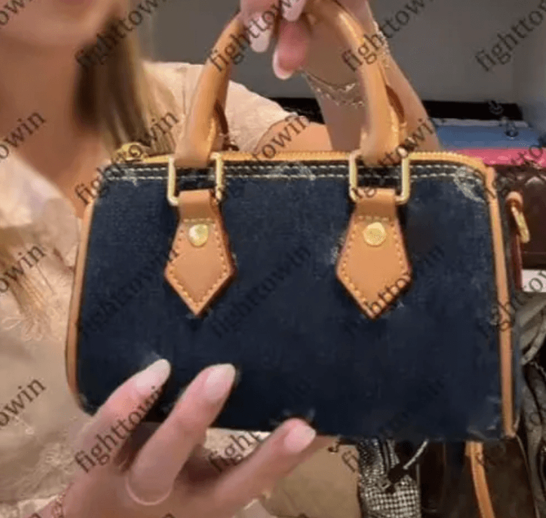 LV dark denim nano