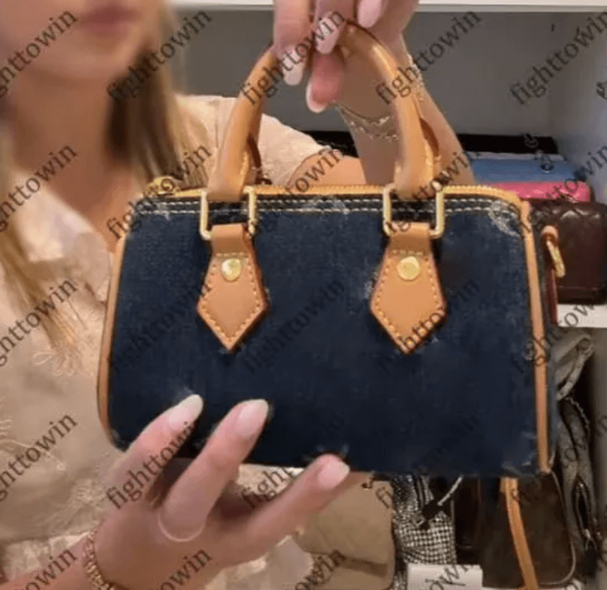 LV nano dark denim