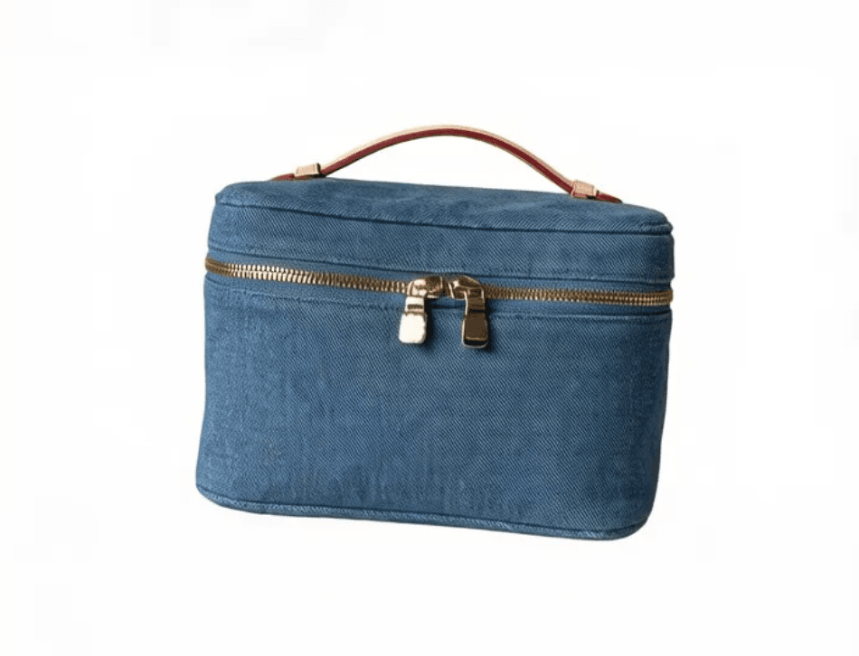 Denim Makeup Bag