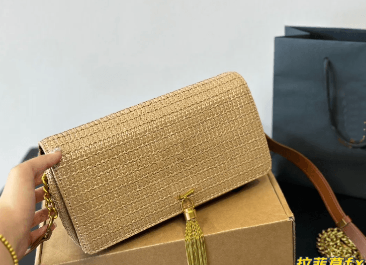 YSL Straw Purse